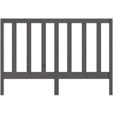  Uzglavlje za krevet sivo 126 x 4 x 100 cm od masivne borovine | shoptok.hr