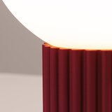 Nice Lamps Bordo rdeča namizna svetilka s steklenim senčilom (višina 19 cm) Orbital – | Shoptok.si