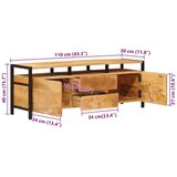  Ormari za skladištenje Smeđa 110 x 30 x 40 cm Čvrsto drvo manga | shoptok.hr