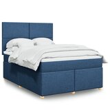  Krevet s oprugama i madracem plavi 140x200 cm od tkanine | shoptok.hr