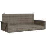  Klupa za ljuljanje siva 119 x 56 x 48 cm od poliratana | Eponuda.ba