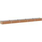  Povišeni vrtni krevet Drvena smeđa 400 x 40 x 24 cm | shoptok.hr