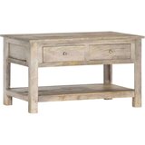 vidaXL klubska mizica 82x52x47 cm trden mangov les | Shoptok.si