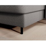 ELTAP Svetlo siva žametna raztegljiva/s prostorom za shranjevanje kotna sedežna garnitura (levi kot/v obliki črke "U") Berrto – | Shoptok.si