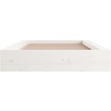  Posteljni okvir bel 75x190 cm 2FT6 trden les | Shoptok.si