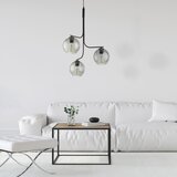  Luster na sajli CESAR 3xE27/15W/230V crna/zadimljeno siva | Eponuda.com