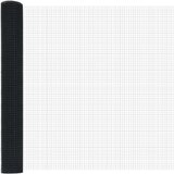 vidaXL zavarena ograda s 7 flanged stupovima Siva 0.8x10 m Čelik | shoptok.hr