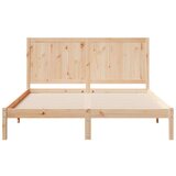 vidaXL Daljši posteljni okvir brez vzmetnice 140x220 cm trden les | Shoptok.si
