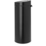 Brabantia Koš za smeti na dotik 30 L s plastičnim vložkom - mat črna | Shoptok.si