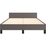  Posteljni okvir z vzglavjem siva 120x200 cm umetno usnje, (20788365) | Shoptok.si