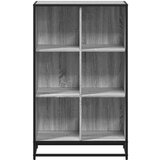 vidaXL Knjižna omara siva sonoma 65,5x33x107,5 cm inženirski les | Shoptok.si