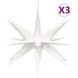  Božićna svjetla s LED žaruljama 3 kom sklopiva bijela 57 cm | shoptok.hr
