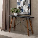 Ixia Črna kovinska stranska mizica 38x120 cm Oslo – | Shoptok.si