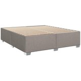  Krevet s oprugama i madracem smeđesivi 200x200 cm od tkanine | shoptok.hr