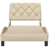  posteljni okvir brez vzmetnice Cream 80x200 cm Tkanina, (21829415) | Shoptok.si