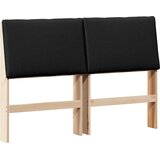  Tapecirani uzglavlje Crna 160 cm Čvrsto borovo drvo | shoptok.hr