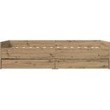  Krevetna konstrukcija s ladicama Umjetnički hrast 90 x 190 cm | shoptok.hr