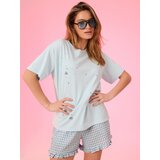 Sinsay Pamučna majica s ukrasnim kristalima | shoptok.hr