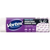 Vortex kese za smeće sa vezicom, Bele, 40l, 20 komada | ePonuda.com