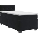  Boxspring krevet s madracem Crna 90 x 190 cm Baršun | shoptok.hr
