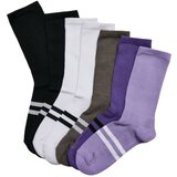 Urban Classics Accessoires Double Stripe Socks, 7 pack, multicolour cene