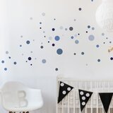 Ambiance Set 100 modrih stenskih nalepk Round Stickers Cene