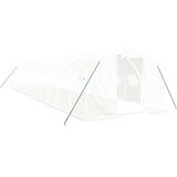  Staklenik s čeličnim okvirom bijeli 36 m² 12 x 3 x 2 m | shoptok.hr
