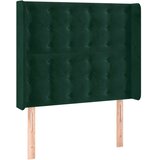  LED uzglavlje tamnozeleno 93x16x118/128 cm baršunasto | shoptok.hr