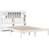  s regalom z knjige bez madraca bijeli 140x190cm borovina | shoptok.hr