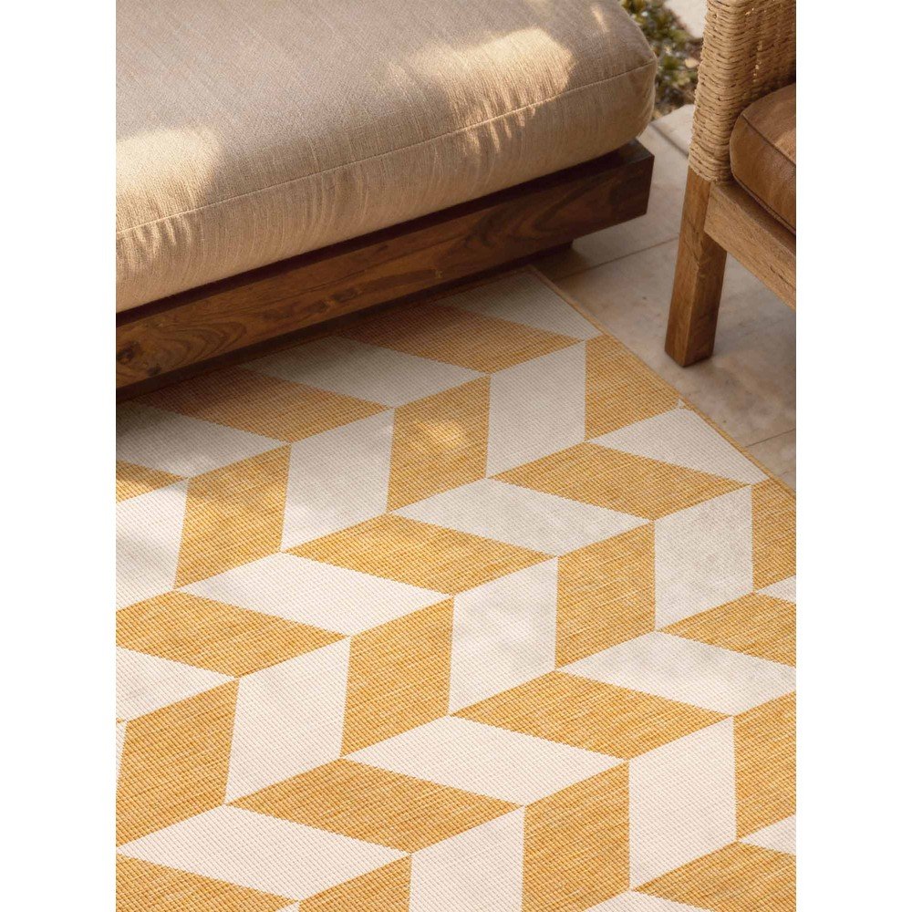Ted Baker Oker žuti/krem unutarnji i vanjski tepih 120x170 cm Haringey Terrick – | shoptok.hr