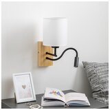  Brilagi - LED zidna lampa NUBILA WOOD 1xE27/25W/230V + LED/3W hrast/bela | Eponuda.com