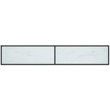 TV omarica beli marmor 220x40x40,5 cm kaljeno steklo, (20912634) | Shoptok.si