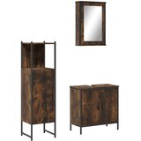  3-dijelni set kupaonskog namještaja boja hrasta drveni | shoptok.hr