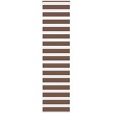 Zebra zavjesa Smeđa 65x230 cm Širina tkanine 60,9 cm Poliester | Shoptok.si