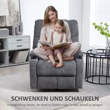  Fotelja na razvlačenje s osloncem za noge okretna do 150 kg čelični okvir 88x96x108 cm tamno siva | shoptok.hr