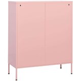 vidaXL Omara za shranjevanje roza 80x35x101,5 cm jeklo | Shoptok.si