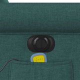  Električni masažni naslonjač od tkanine tamnozeleni | shoptok.hr