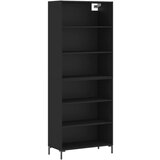 Maison Chic Visoka Komoda - Predalnik črn 69,5x32,5x180 cm inženirski les, (21717540) Cene