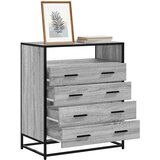vidaXL Predalnik siva sonoma 70x41x70 cm inženirski les Cene