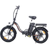 Cheevalry C16 20" zložljivo električno kolo, 250 W 48 V 16 AH, mestno e-kolo, črno, (21960373) | Shoptok.si