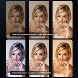 Yesido LED Selfie svjetlo s kopčom za telefon (DH13) - 400mAh 3 načina rada svjetla - bijelo | shoptok.hr