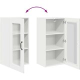 vidaXL Stenska kuhinjska omarica Visok sijaj bela 40 x 31 x 80 cm | Shoptok.si