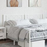 Maison Chic kovinsko posteljno vzglavje - vzglavna omarica - nočna omarica belo 160 cm, (21704512) | Shoptok.si