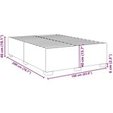  Okvir za krevet bez madraca svjetlosivi 160 x 200 cm od tkanine | shoptok.hr