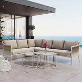 Bessagi Garden Lounge Garnitura Alvina, Krem, 5-Delno | Shoptok.si