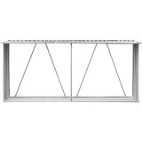  Lopa za drva pocinkano jeklo 330x84x152 cm rjava | Shoptok.si