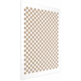 Plakat - Geometry and Browns - a chessboard pattern in neutral shades 40x60 Bez okvira | shoptok.hr