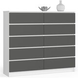 AKORD KOMODA K140 10SZ CLP BELO / SIVO, (21703258) Cene