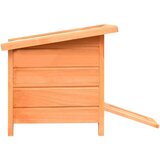 vidaXL Mačja hišica iz trdne borovine in lesa jelke 50x46x43,5 cm | Shoptok.si