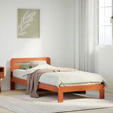 Maison Chic Posteljni okvir - Enojna postelja - Postelja za odrasle brez vzmetnice voščeno rjav 75x190 cm borovina-J13456, (21765964) | Shoptok.si